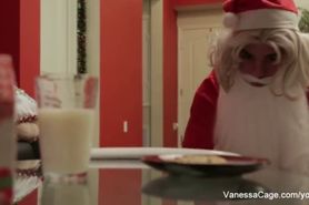 Vanessa Cage is Naughty Santa's Helper