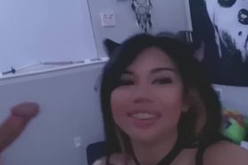 Asian slut teasing small cock