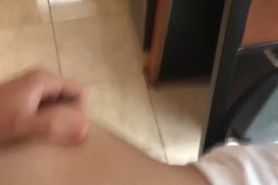 Fat Ass Lightskin Drilled in Kitchen and Moved to Couch Creampie