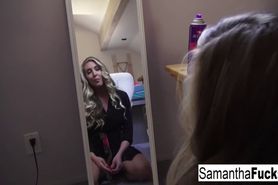 James Deen shows up on set and fucks Samantha - video 1