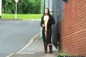 Naked Girl Walking The Streets