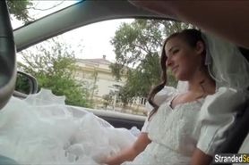 Euro teen bride Amirah Adara gets stood up and a mouthful of cum