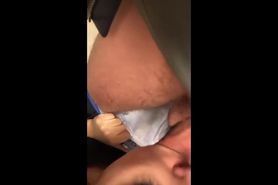 College girl sucking a big dick and cum in mouth
