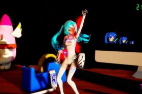 [3D MMD Shrink] Racing Miku Shrink Dance HQ (94 FPS) by AswaBaba
