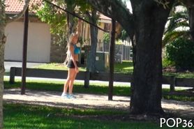 Kinky teen plays with dildo - video 30