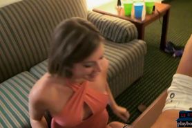 Party with amateur college teens sucking and fucking