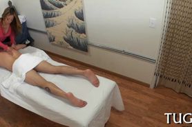 Stud caught having sex during massage