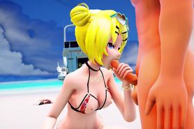 (MMD Sex) Rin - Slut Beach Party Part 2 (Submitted by ???93)