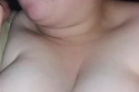 Amateur cheating Slut fucks 10 inch dildo while sucking fat dick