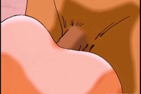 Mom anime sucking dick and wet pussy poking