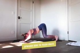 Brie Larson ass workout