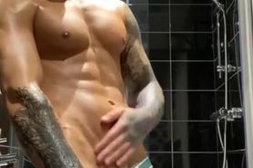 Ripped tatted stud teasing
