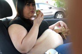 stuffing in her car
