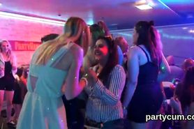 Slutty girls get entirely wild and undressed at hardcore party