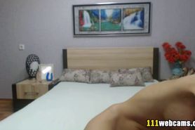 Amateur big tits russian blonde MILF camgirl on webcam