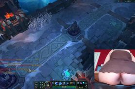 I show my stretched butthole while I play League of Legends #17 Luna