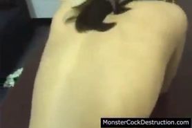 Young teen brutally fucked by monster cock