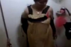 Smart Indian Aunty dress Changing