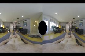 Vr Hot Blonde Shemale Riding Cock