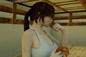 Lara Croft Belly Inflation 2