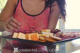 PASSION-HD Tongue tasting DRIPPING WET HOLE - video 1