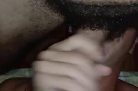 White boy choking on big Israeli dick
