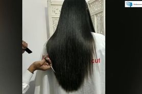 Long Layered Indian Hair Straightened and Cut Short