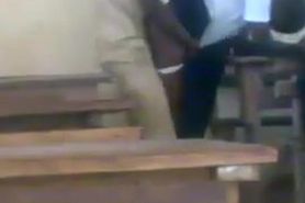 Teen African students fucking doggstyle in class