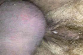 Hairy vagina fucked - closeup