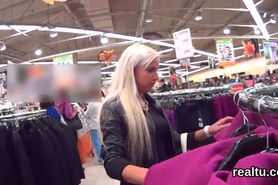 Fantastic czech teen was seduced in the hypermarket and rode in pov