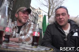 Horny dude visits amsterdam