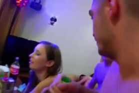 Teens fuck and suck cock at party