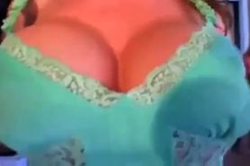 Milf teasing her huge nipples - Demilf.com