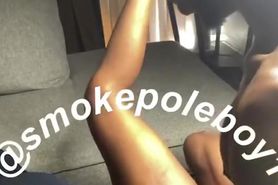 SMOKEPOLEBOY DIGGING EBONY TEEN PUSSY OUT COMPLETELY SHE NUTS A LOAD ON PENIS.
