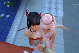 [The Sims 4] devil & angel sexy POV blowjob
