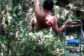 Scrotal suspension Outdoors