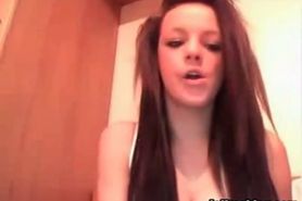 Hot teen brunette showing on cam