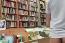 Exibitionist strips and masturbates in public library