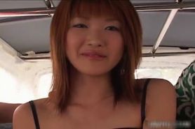 Hot asian redhead babe sucking cock part1 - video 1