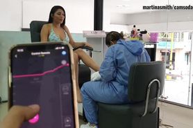 I go to the Salon and squirt while getting my nails done with people around - EbonyFuckFinder.com