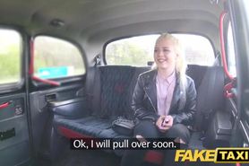 Fake Taxi Shy blonde teen with natural boobs