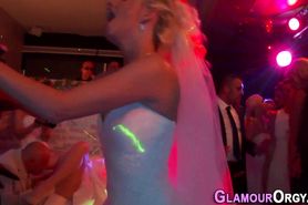 Glam bride gets eaten out - video 1