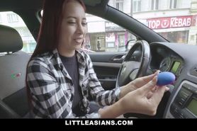 Littleasians - Hot Little Asian Lets A Big Dick Stud Tease Her Tight Pus