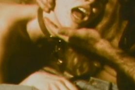 Naughty blonde schoolgirl gets spanked in vintage porn scene