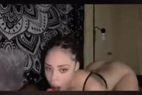 Chicago THOT Audri Cartii suck a BBC until her mouth drips with cum
