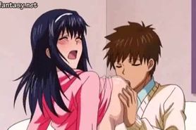 Anime couple fucking passionately - video 1