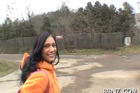 Beauty lured to have public sex - video 5