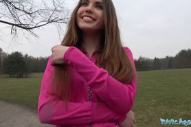Public Agent Sexy jogger fucked in the woods - video 1