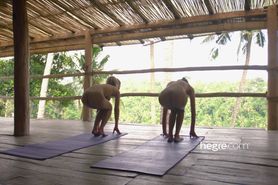Nude yoga in bali