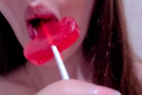 I bought a Lollipop and got cum in my mouth